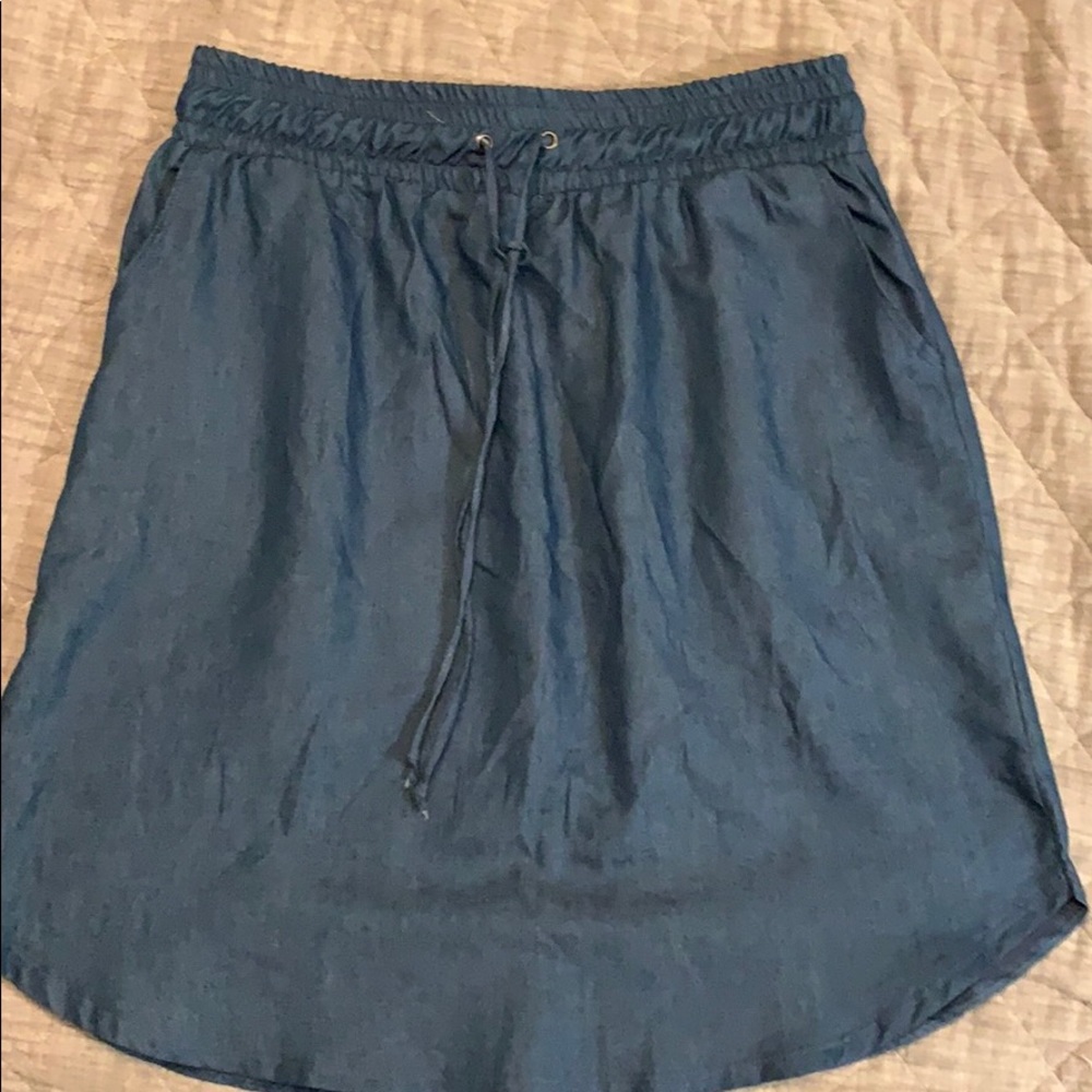 NWOT Agnes & Dora Chambray Skirt